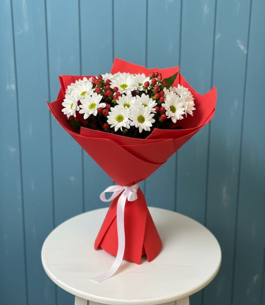 Букет цветов из: Хризантемы в Гвазде