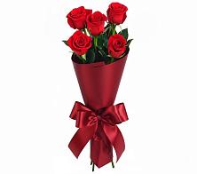 Букет 5 Красных роз Эдлесс Лав в Гвазде