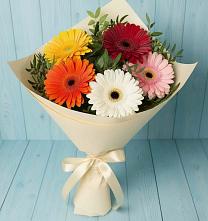 Букет цветов из:  Герберы в Гвазде