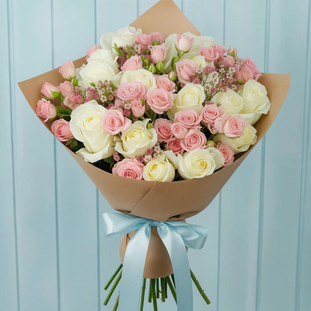 Букет цветов из: Розы в Гвазде