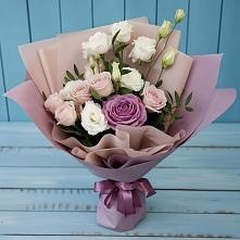 Букет цветов из:  Розы и Лизиантусы #REPLACE_PRED# Гвазде