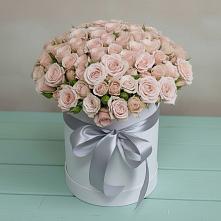 Цветочная композиция из Розы в шляпной коробке в Гвазде