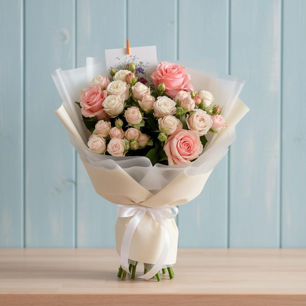 Букет цветов из: Розы в Гвазде