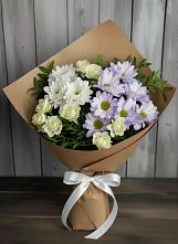 Букет цветов из:  Хризантемы и Розы в Гвазде