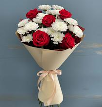 Букет цветов из:  Розы и Хризантемы в Гвазде
