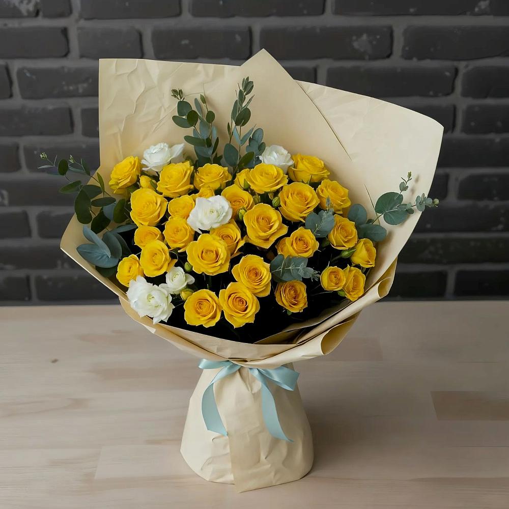 Букет цветов из: Розы в Гвазде