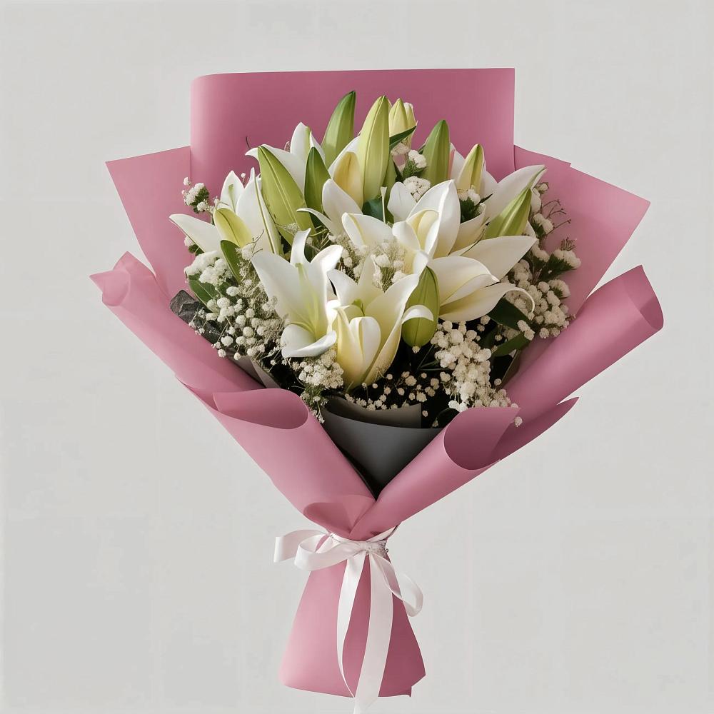 Букет цветов из: Лилии в Гвазде