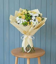 Букет цветов из:  Хризантемы и Розы в Гвазде