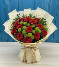 Букет цветов из:  Розы и Хризантемы в Гвазде