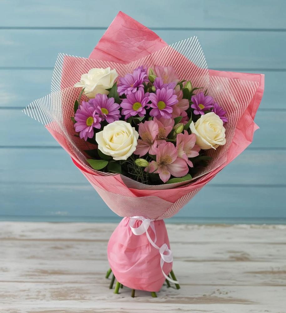 Букет цветов из: Герберы в Гвазде