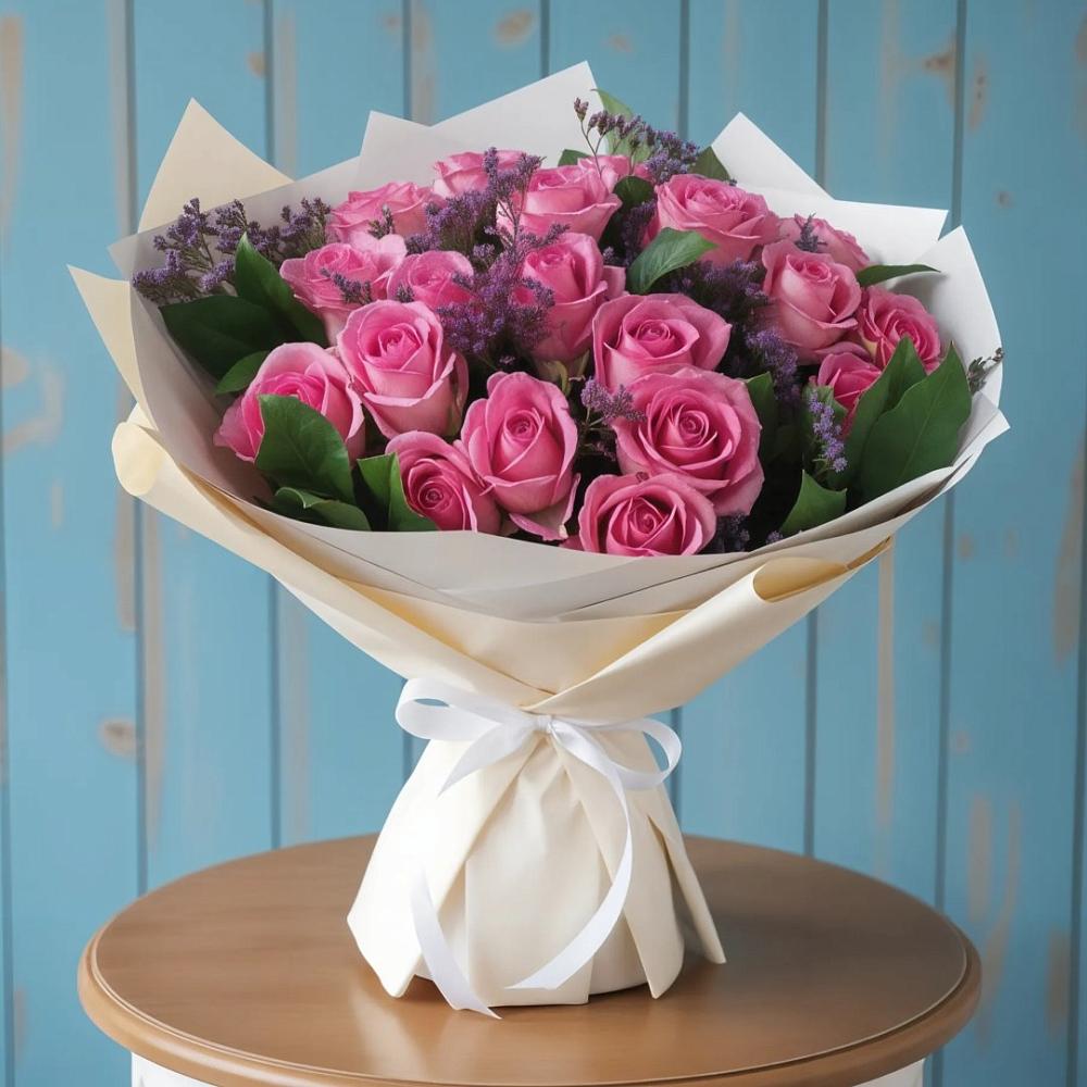 Букет цветов из: Розы в Гвазде