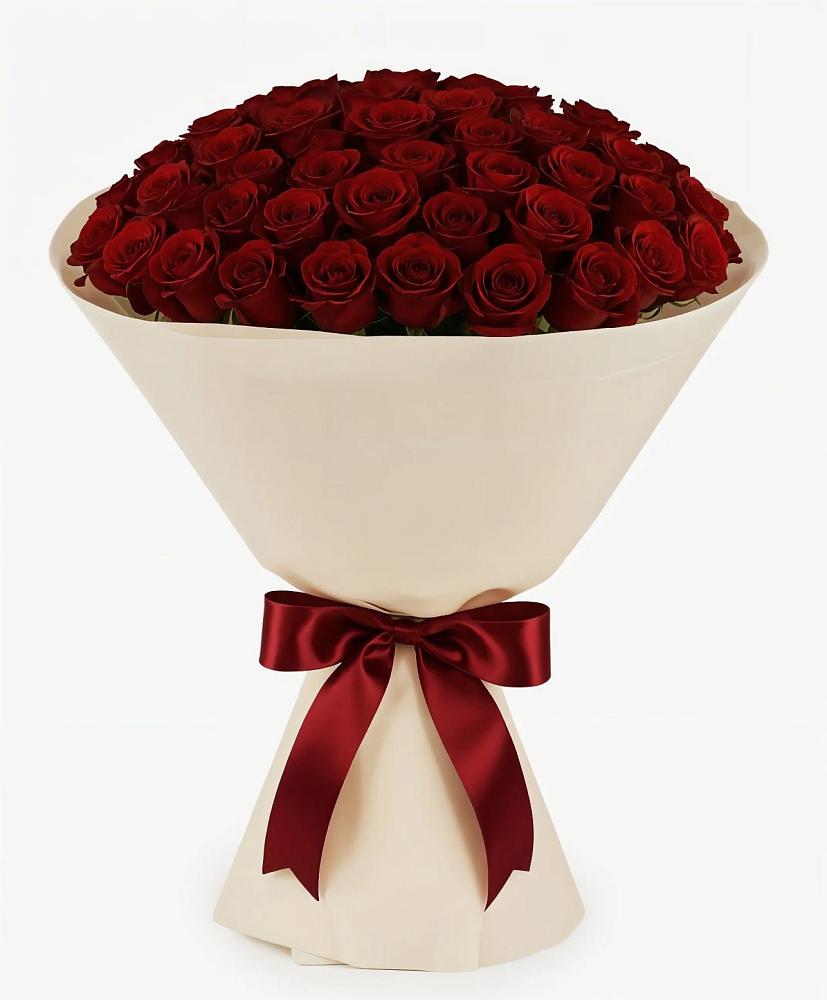 Букет 101 Бордовая роза Блэк Бакарра в Гвазде